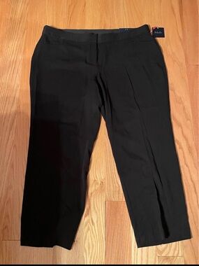 Black Womens Short Curvy Dress Pants